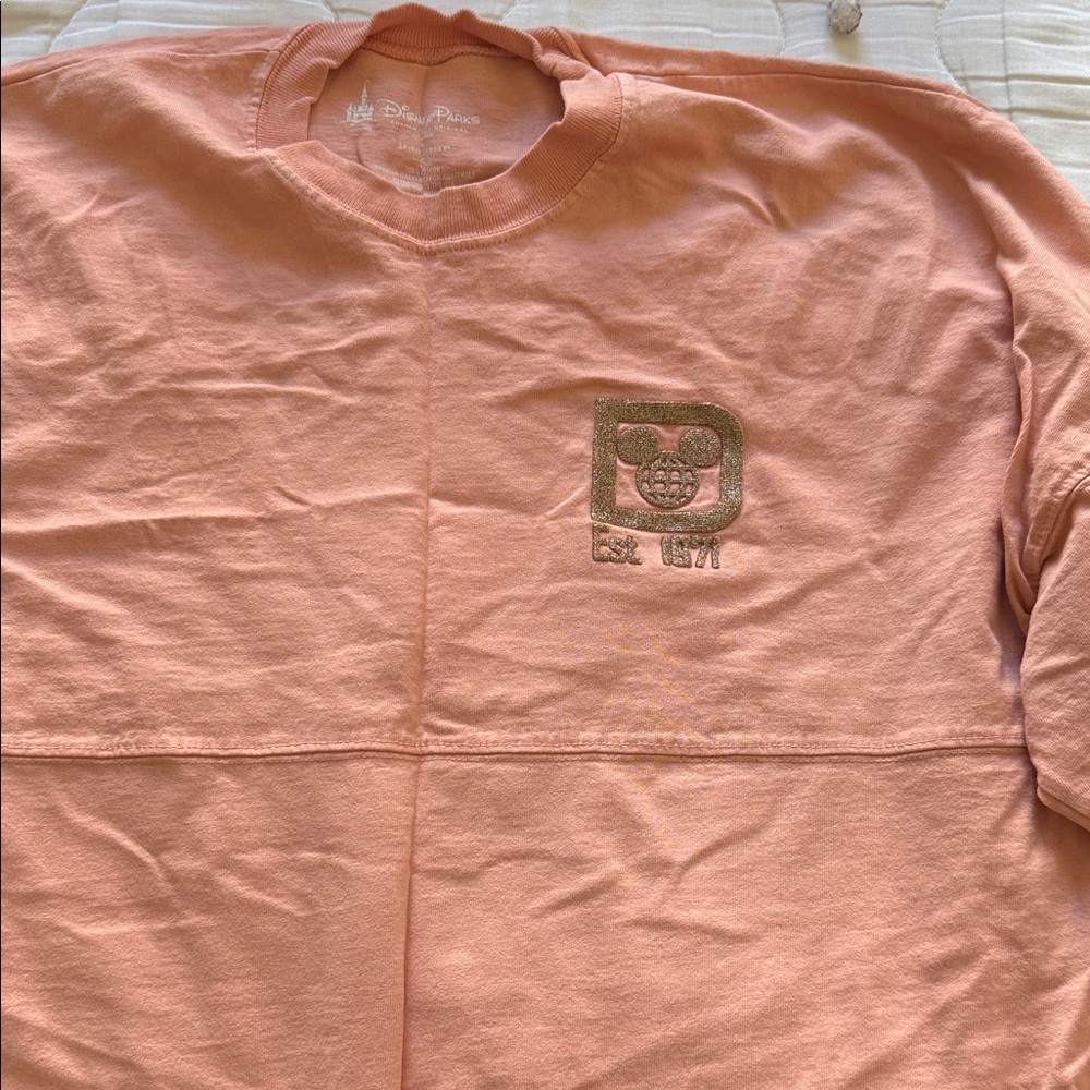 Disney Peach Spirit Jersey with Mickey Emblem